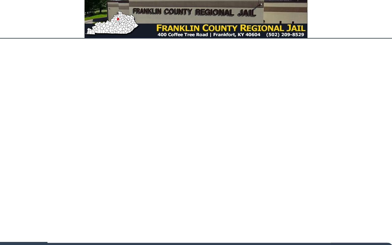 Franklin County Regional Jail current custody roster entry